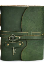 HANDCRAFTED VINTAGE LEATHER JOURNAL WITH ANTIQUE KEY - BOOK OF SHADOWS JOURNAL FOR MEN & WOMEN