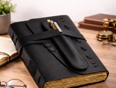 Premium handcrafted leather book cover