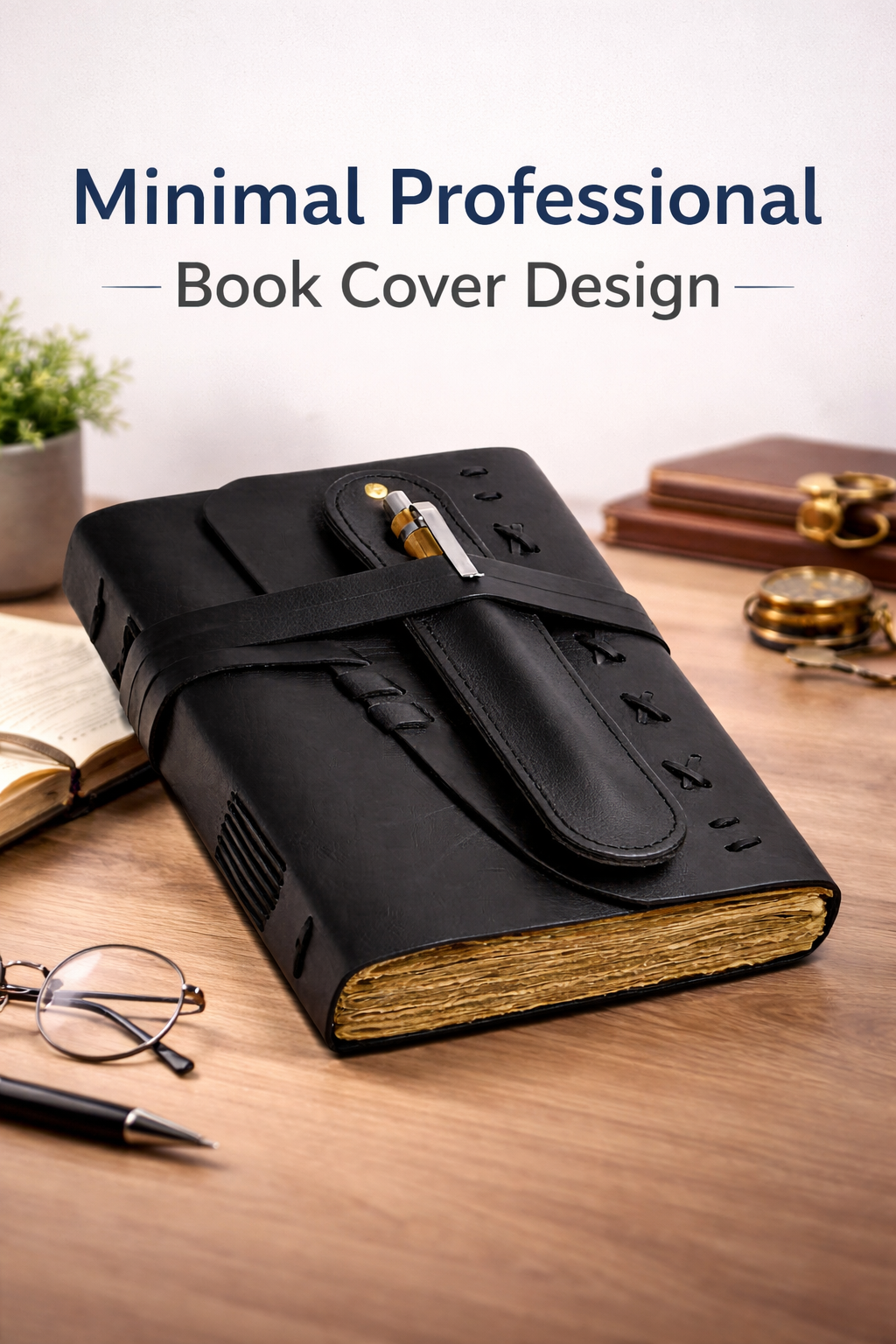 Premium handcrafted leather book cover