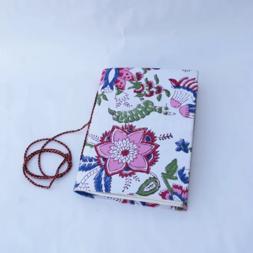 Handmade Fabric Paper Diary