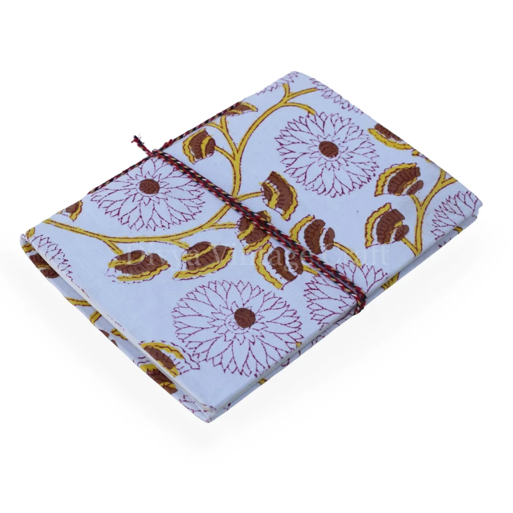 Handmade Fabric Paper Diary